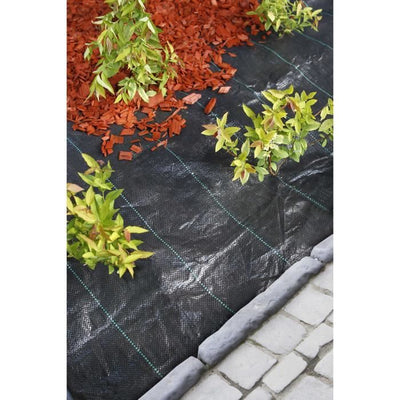 Tela per pacciamatura paesaggistica NATURE - Tessuto in polipropilene - 100 g / m - 1 x 50 m - Nero