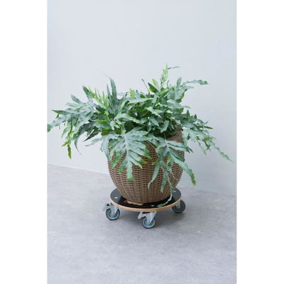Portapentole quadrato con ruote - NATURE - Legno FSC - Carico massimo 250 kg