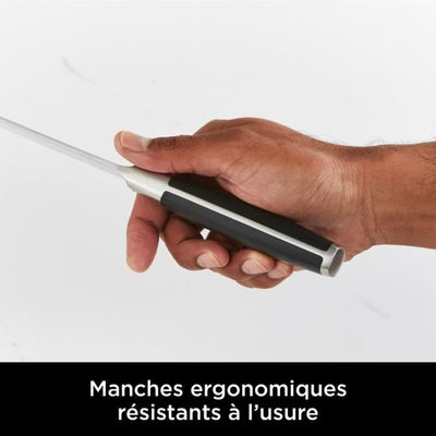 Ceppo coltelli - NINJA FOODI - StaySharp K32006EU - Con affilatoio - Set coltelli - 6 pezzi affilati - Nero