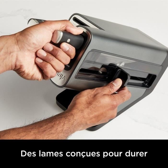 Ceppo coltelli - NINJA FOODI - StaySharp K32006EU - Con affilatoio - Set coltelli - 6 pezzi affilati - Nero