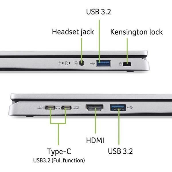 ACER Aspire AG14-71P-73BF Laptop PC - Windows 11 - 14&