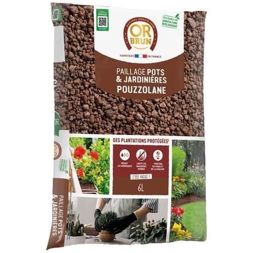 Pozzolana Mulch - BROWN GOLD - OBRPPOU6U - 6L - Protezione delle piante