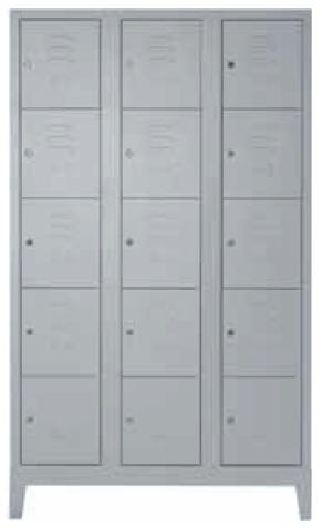 Armadio casellario in metallo a 15 vani da ufficio cm. 98x38/50x180h