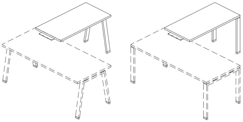 Allungo laterale per scrivania