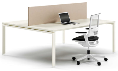 Composizione tripla per ufficio con screen dritti cm. 360/480/540x163x73,4h