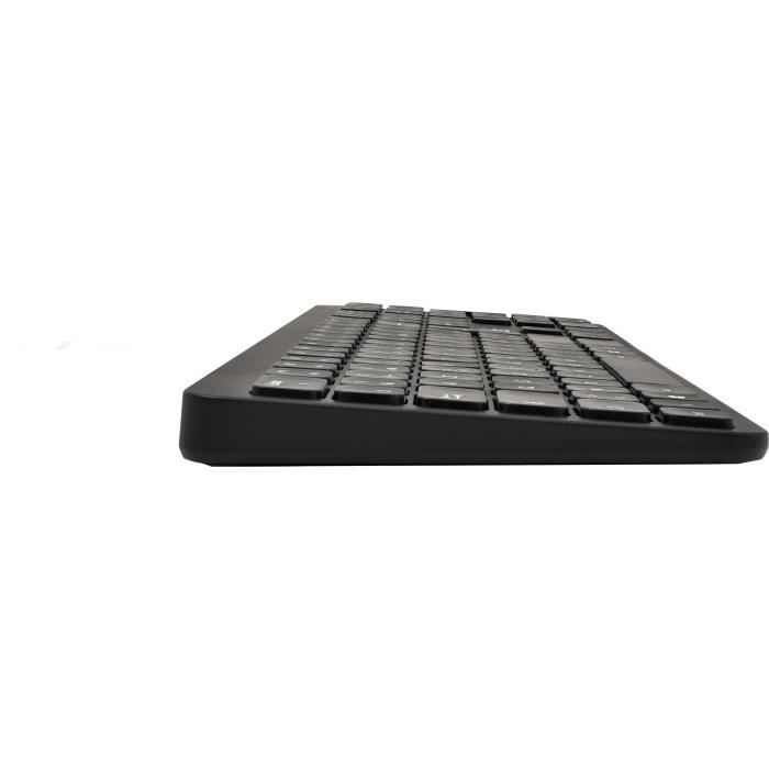 Pacchetto mouse tastiera nera wireless SLIM
