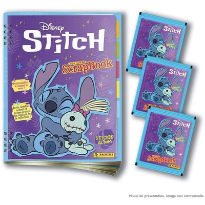 Album + 3 copertine - PANINI - STITCH 2 - MY SUPER SCRAPBOOK - 15 figurine