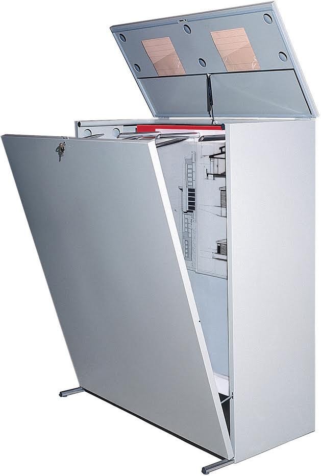 Cartella portadisegni in metallo a sospensione verticale cm. 115x50x140h (chiuso)