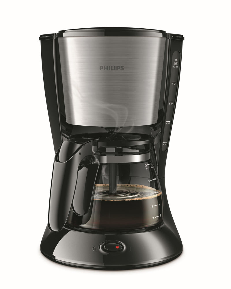Caffettiera a filtro PHILIPS Daily HD7462 / 20 - Nera e acciaio inox