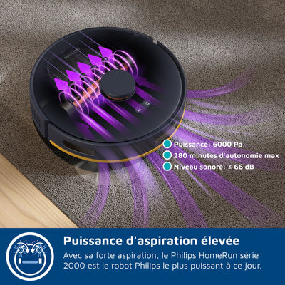 Aspiradora robot PHILIPS XU2000/15 - Potencia 6000 Pa - Navegación láser