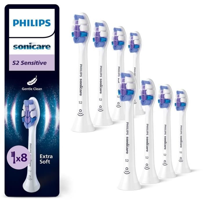 Confezione da 8 testine - PHILIPS - HX6058/87 - S2 bianco