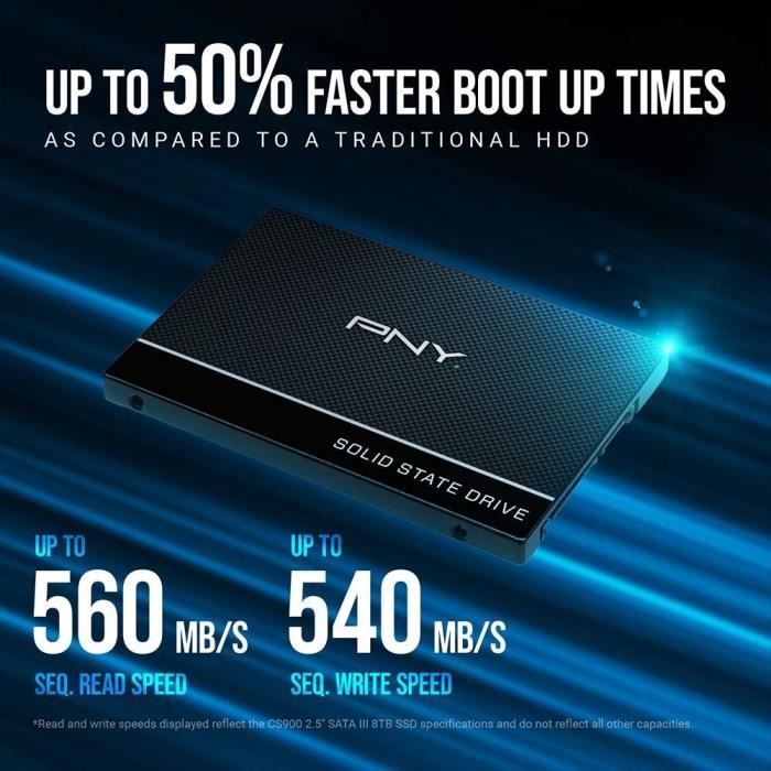 Disco rigido PNY CS900 SSD 2to 2.5