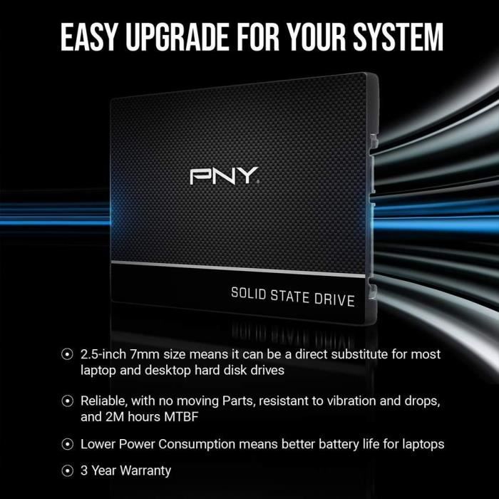 Disco rigido PNY CS900 SSD 2to 2.5