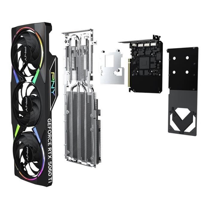 PNY - Scheda grafica - GeForce RTX 5060 Ti - 8 GB - ARGB Overclocked Triple Fan DLSS 4
