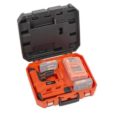 Cucitrice-chiodatrice a batteria 20V + 100 graffette + 100 chiodi - DUAL POWER POWDP7010 - Consegnata senza batteria né caricabatterie