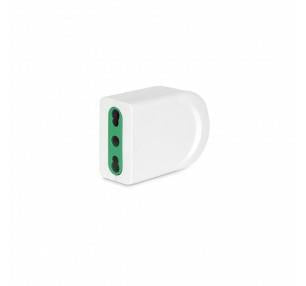 PRESA MACHPOWER 10/16A BIPASSO 2P+T BIANCA