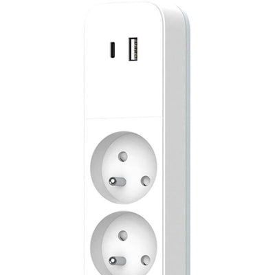 Multipresa - QUARX - 4 prese - Con USB Type C e USB A, cavo da 1,5 m