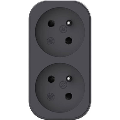 Biplite - QUARX - 2P 16A - Nero e grigio antracite, conforme NF