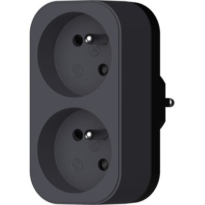 Biplite - QUARX - 2P 16A - Nero e grigio antracite, conforme NF