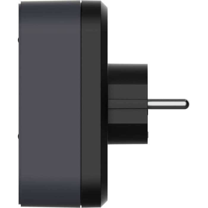 Biplite - QUARX - 2P 16A - Nero e grigio antracite, conforme NF