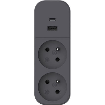 Biplite - QUARX - 2P 16A - Con USB-A e USB-C, conforme NF