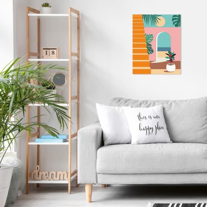 CreArt 24x30 cm Modalità Vacanza, Adulto, Dipingi con i Numeri, 25524, Ravensburger