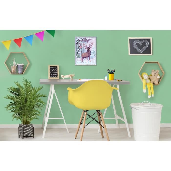 CreArt Kids 18x24cm Romantic Deer, Kit di pittura con i numeri, Numero d&