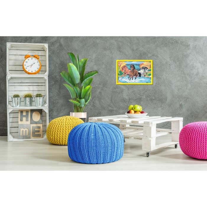 CreArt Kids 31x21cm Mandria di cavalli, Kit di pittura con i numeri, Numero d&