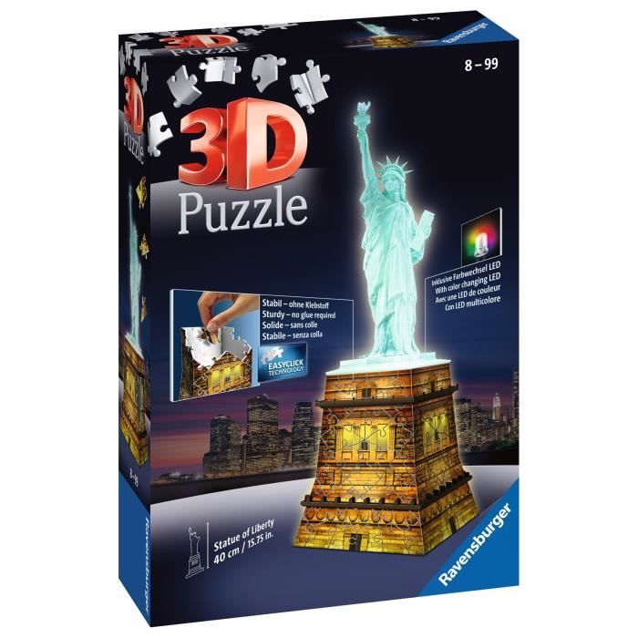 108p Pz3D Libertà Statua Notte