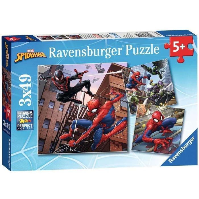 3x49 pezzi Spider-man in azione