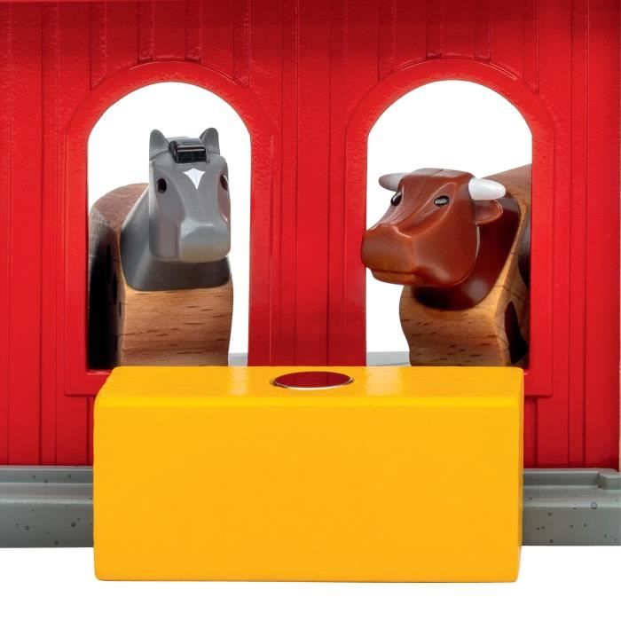 Animal Barn - Accessorio per circuito di treno in legno -7312350360127 - Brio World