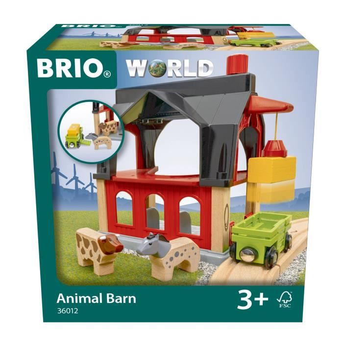Animal Barn - Accessorio per circuito di treno in legno -7312350360127 - Brio World