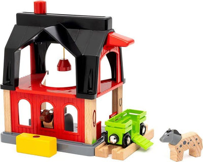 Animal Barn - Accessorio per circuito di treno in legno -7312350360127 - Brio World