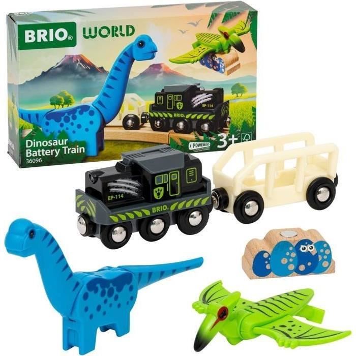 BRIO Treno a batteria con dinosauri-7312350360967-Da 3 anni in su