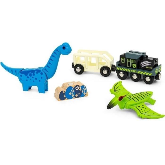 BRIO Treno a batteria con dinosauri-7312350360967-Da 3 anni in su