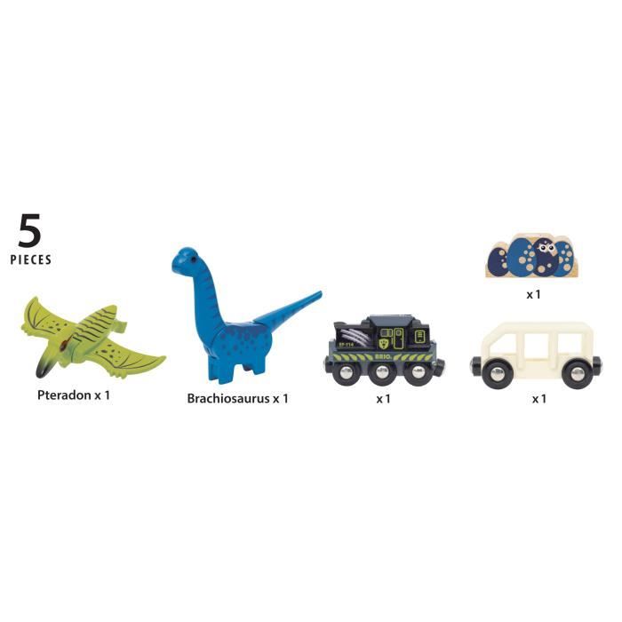 BRIO Treno a batteria con dinosauri-7312350360967-Da 3 anni in su