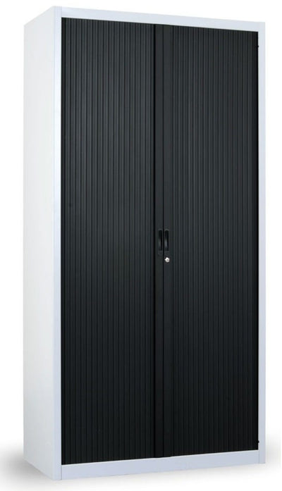 Armadio metallico a serrandina per archivio documenti cm. 100x47x200h