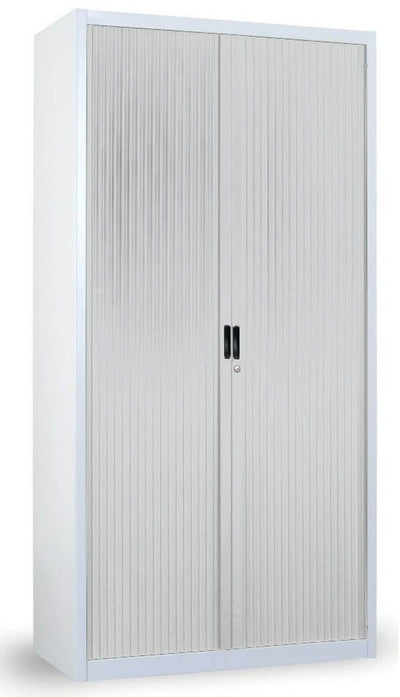 Armadio metallico a serrandina per archivio documenti cm. 100x47x200h