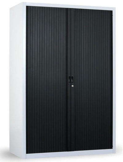 Armadio in metallo verniciato a serrandina da ufficio cm. 100x47x155h