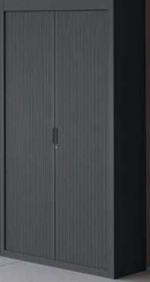 Armadio in metallo verniciato a serrandina da ufficio cm. 100x47x155h