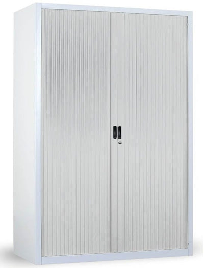 Armadio in metallo verniciato a serrandina da ufficio cm. 100x47x155h