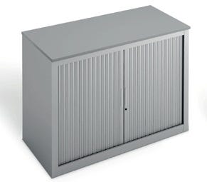 Armadio basso per archiviazione a serranda per ufficio cm. 120x47x69h