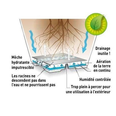 giardino del contenitore in plastica