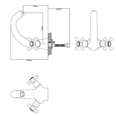 Beverley lavabo fisso