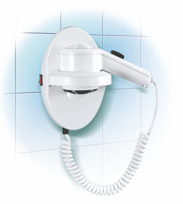 Asciugacapelli da Parete 1000W Potenza Spogliatioio Bagno Resistente Hotel