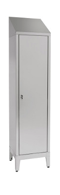 Armadio spogliatoio AISI 304 con tramezza sporco/pulito cm. 50x50x215h