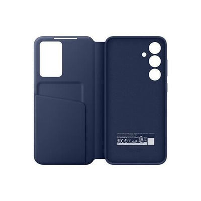 Custodia Smart View per Galaxy S24 FE con porta carte, blu