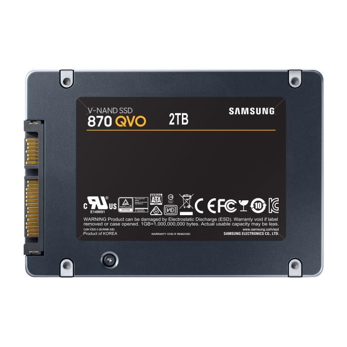 SSD interno SAMSUNG 870 QVO 2,5 &