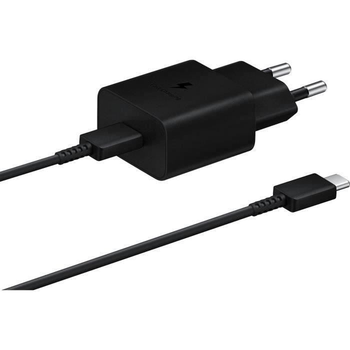 Caricabatterie da rete USB C da 15 W + cavo USB C - 15 W - SAMSUNG - Nero