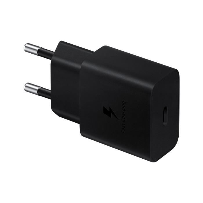 Caricabatterie da rete USB C da 15 W + cavo USB C - 15 W - SAMSUNG - Nero